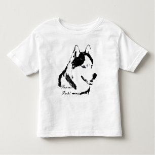 T-shirt Pour Les Tous Petits Chemise Husky Toddler Secourt Chien Husky Baby T-s