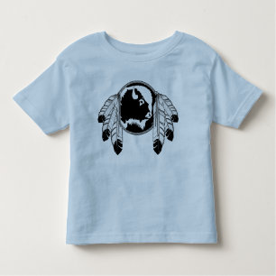 T-shirt Pour Les Tous Petits Chemise indigène de bébé d'art de faune de chemise