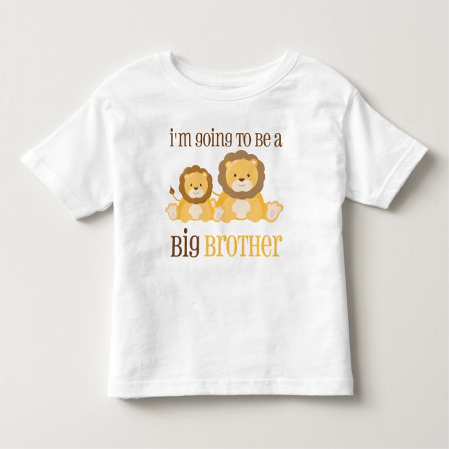 T-shirt Pour Les Tous Petits Chemise Lion Big Brother (Devant)