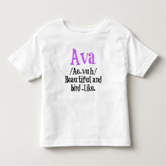 T-shirt Pour Les Tous Petits Chemise nommée de description d'Ava