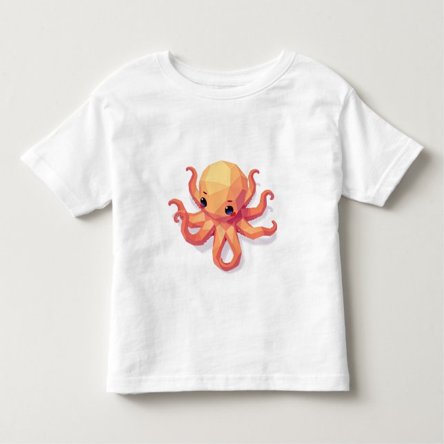 T-shirt Pour Les Tous Petits Chemise Octopus (Devant)