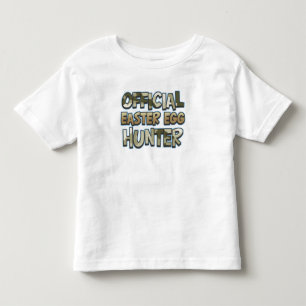 T-shirt Pour Les Tous Petits Chemise officielle de chasseur d'oeufs de Pâques 