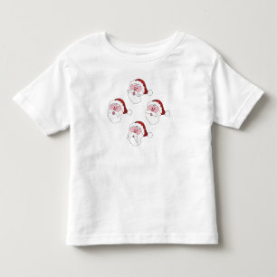 T-shirt Pour Les Tous Petits Chemise père Noël Mustaches - choisir le style