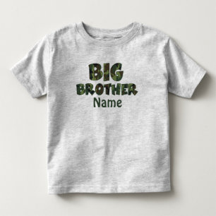 T-shirt Pour Les Tous Petits Chemise personnalisée Big Brother Camo