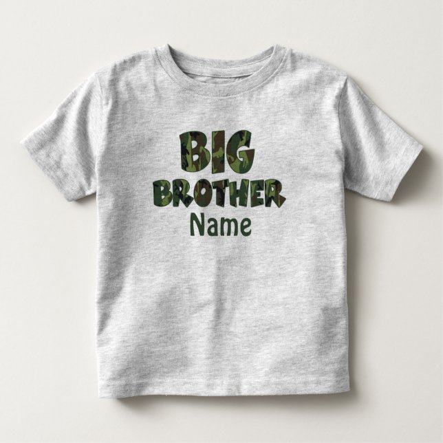 T-shirt Pour Les Tous Petits Chemise personnalisée Big Brother Camo (Devant)