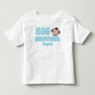 T-shirt Pour Les Tous Petits Chemise personnalisée Big Brother Monkey