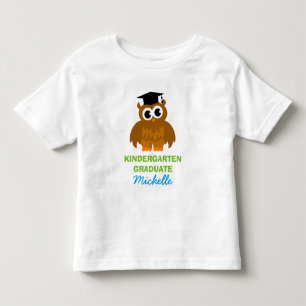 T-shirt Pour Les Tous Petits Chemise personnalisée de diplômé de jardin