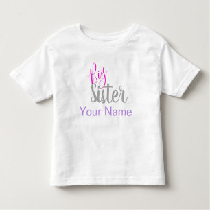 T-shirt Pour Les Tous Petits Chemise personnalisée de grande soeur