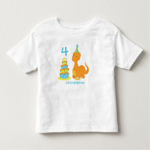 T-shirt Pour Les Tous Petits Chemise personnalisée pour l'anniversaire de Dinos