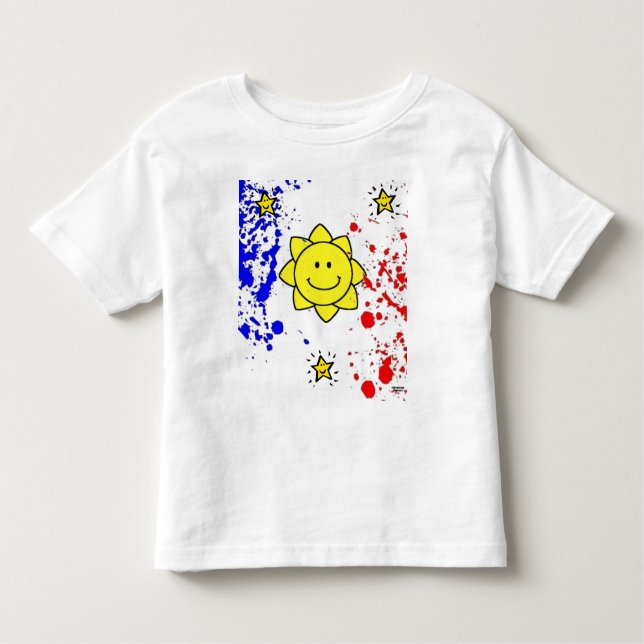 T-shirt Pour Les Tous Petits Chemise philippine de drapeau d'enfants (Devant)