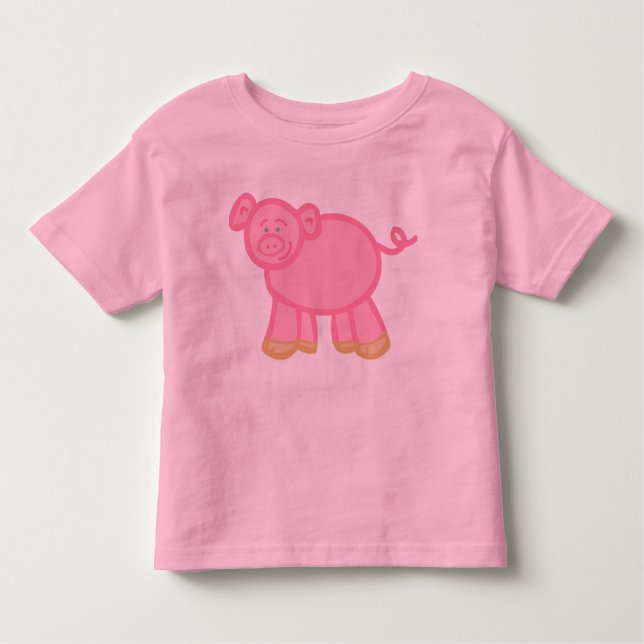T-shirt Pour Les Tous Petits Chemise porcine (Devant)