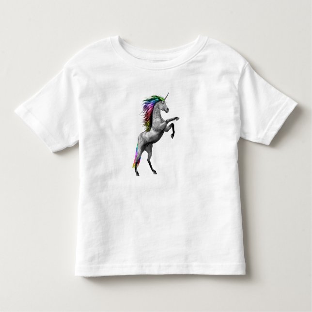 T-shirt Pour Les Tous Petits Chemise pour enfants Rainbow Unicorn (Devant)