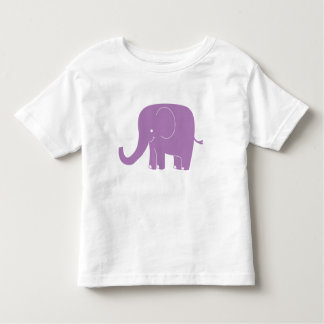 T-shirt Pour Les Tous Petits Chemise pourpre d'enfant en bas âge d'éléphant