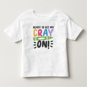 T-shirt Pour Les Tous Petits Chemise Pré-K Crayon Personnalisée