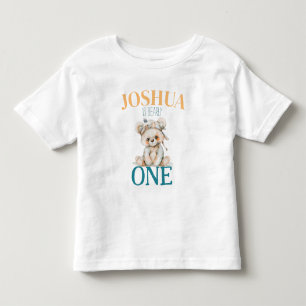 T-shirt Pour Les Tous Petits Chemise premier anniversaire Bearly One