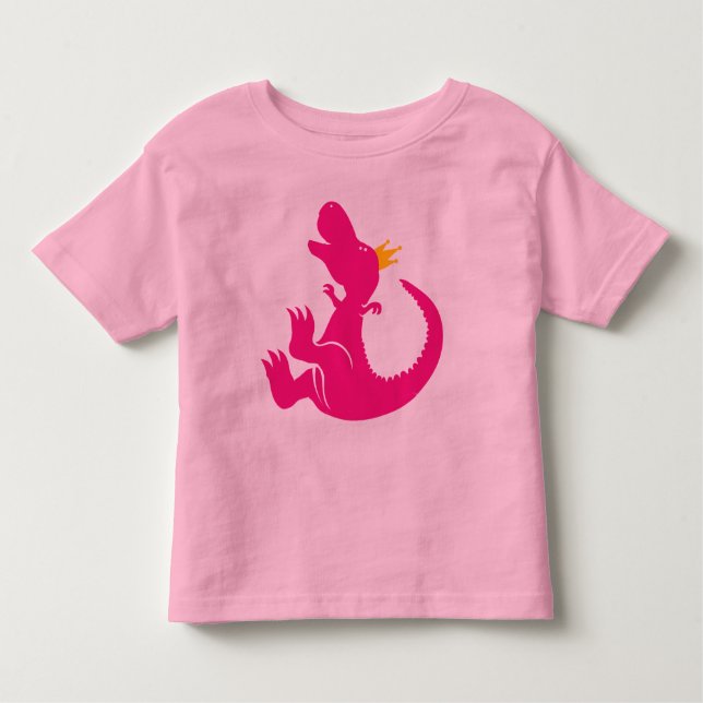T-shirt Pour Les Tous Petits Chemise princesse Dinosaur (Devant)