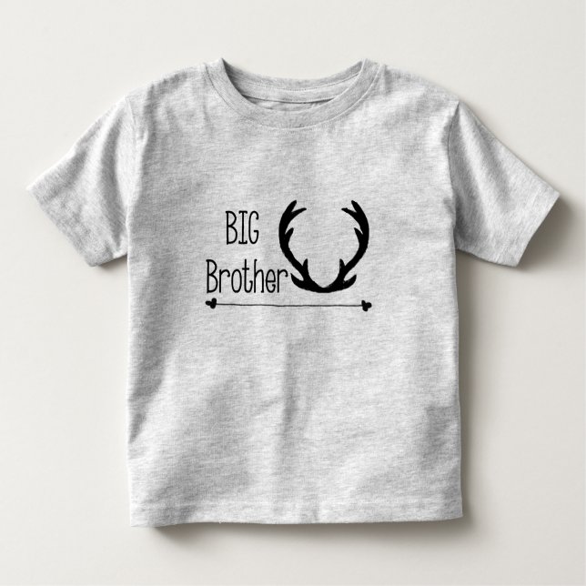 T-shirt Pour Les Tous Petits Chemise rustique de frère d'Antler (Devant)