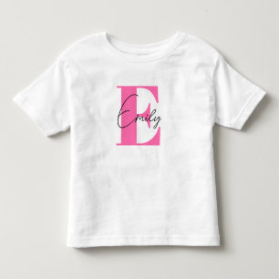 T-shirt Pour Les Tous Petits Chemise Scolaire pour Fille, Chemise Personnalisée