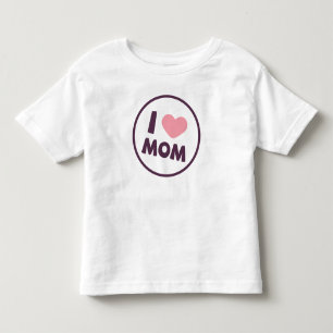 T-shirt Pour Les Tous Petits Chemise simple du jour de mère de maman d'amour