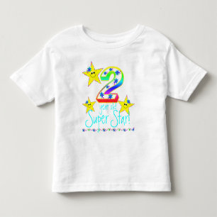 T-shirt Pour Les Tous Petits Chemise Super Star Filles 2 Ans