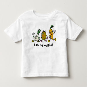 T-shirt Pour Les Tous Petits Chemise T pour enfant carotte de pomme de terre d'