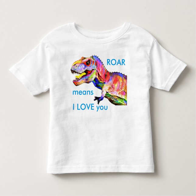 T-shirt Pour Les Tous Petits Chemise T-Rex pour bébé Dinosaur (Devant)