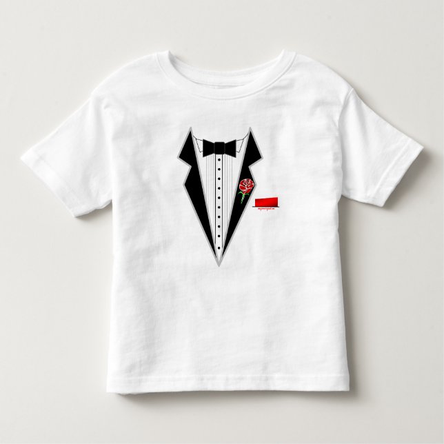 T-shirt Pour Les Tous Petits Chemise Tuxedo (Devant)