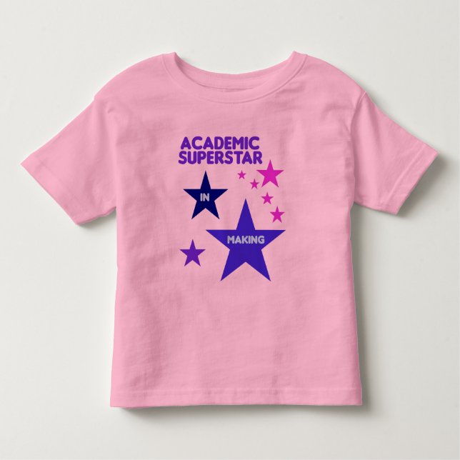 T-shirt Pour Les Tous Petits Chemise universitaire Superstar pour enfants (Devant)
