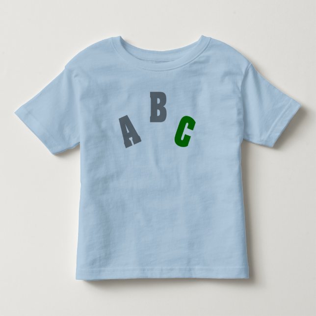 T-shirt Pour Les Tous Petits Chemise verte d'ABC (Devant)