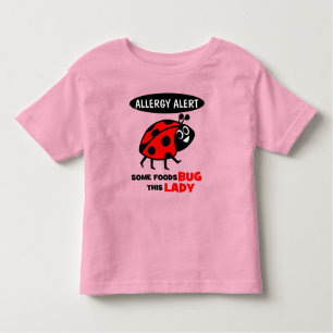 T-shirt Pour Les Tous Petits Chemise vigilante de coccinelle d'allergie