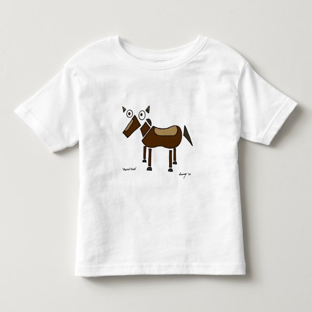 T-shirt Pour Les Tous Petits Chemises à cheval Abstraites (Devant)