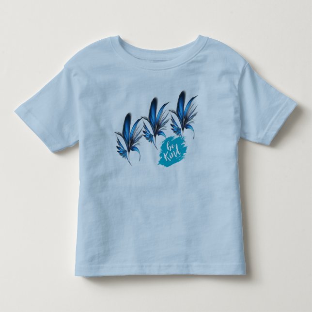 T-shirt Pour Les Tous Petits chemises bleues (Devant)