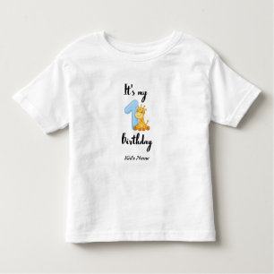 T-shirt Pour Les Tous Petits Chemises d'anniversaire personnalisées