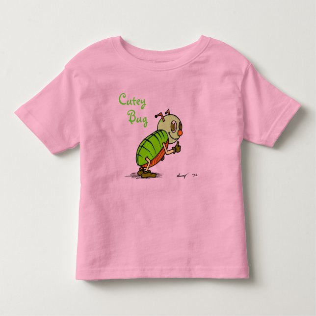 T-shirt Pour Les Tous Petits Chemises de bug mignonnes (Devant)