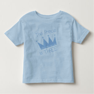 T-shirt Pour Les Tous Petits Chemises et cadeaux Prince Crown 3e anniversaire