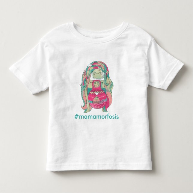 T-shirt Pour Les Tous Petits Chemisette infantile « #Mamamorfosis » (Devant)