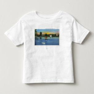 T-shirt Pour Les Tous Petits Chênes fontaine de Deering et vue de Chambre de