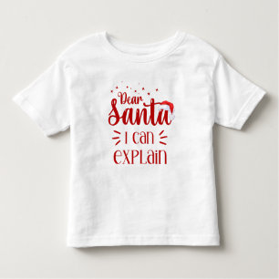 T-shirt Pour Les Tous Petits Cher Père Noël drôle Noël Unisex