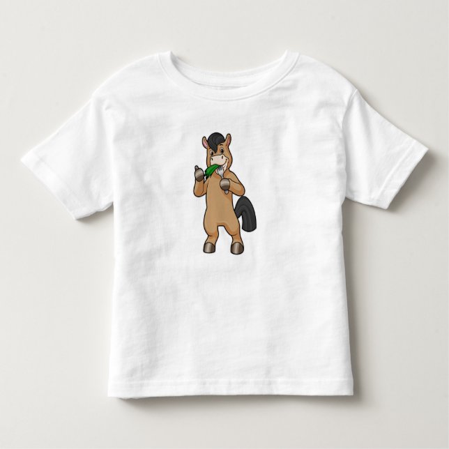 T-shirt Pour Les Tous Petits Cheval à Mating Vegan (Devant)