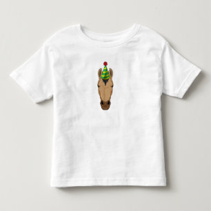 T-shirt Pour Les Tous Petits Cheval avec chapeau de fête