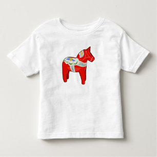 T-shirt Pour Les Tous Petits Cheval dalécarlien