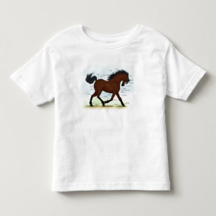 T-shirt Pour Les Tous Petits Cheval De Baie Avec Lame Éducative Anatomique Grap