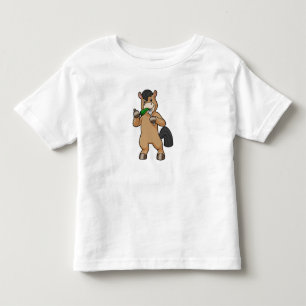 T-shirt Pour Les Tous Petits Cheval mangeant végétalien