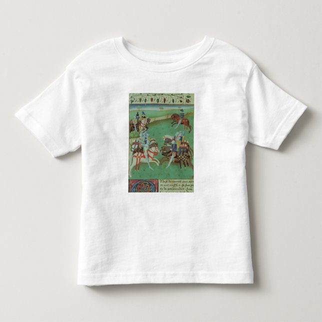 T-shirt Pour Les Tous Petits Chevaliers de enseignement à jouter (Devant)