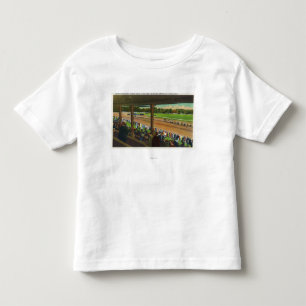 T-shirt Pour Les Tous Petits Chevaux s'attaquant au courrier à la voie de