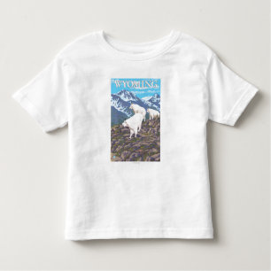 T-shirt Pour Les Tous Petits Chèvre de montagne blanche FamilyWyoming