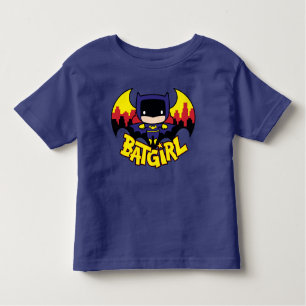 T-shirt Pour Les Tous Petits Chibi Batgirl avec Gotham Skyline & Logo