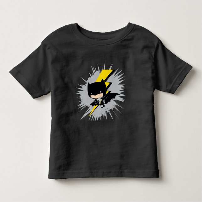 T-shirt Pour Les Tous Petits Chibi Batman Lightning Kick (Devant)