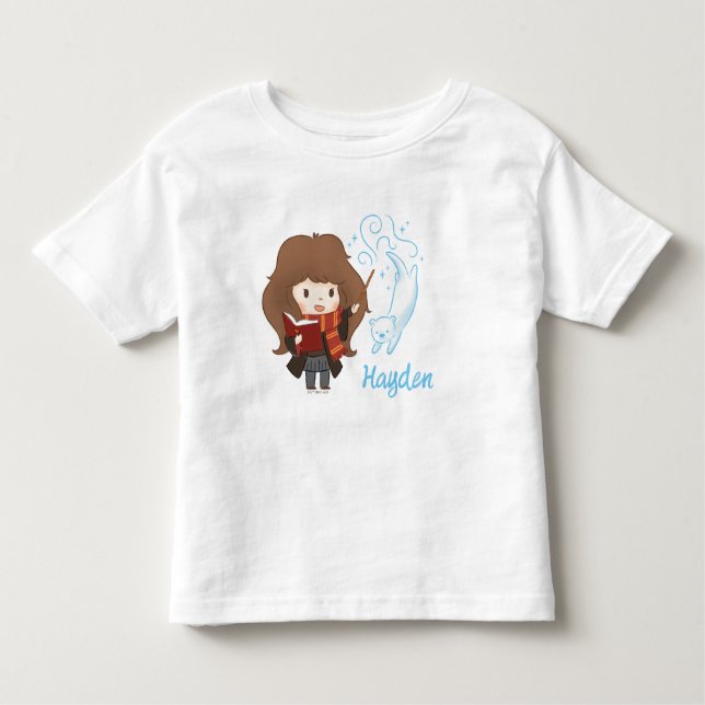T-shirt Pour Les Tous Petits Chibi Hermione Granger Patronus (Devant)