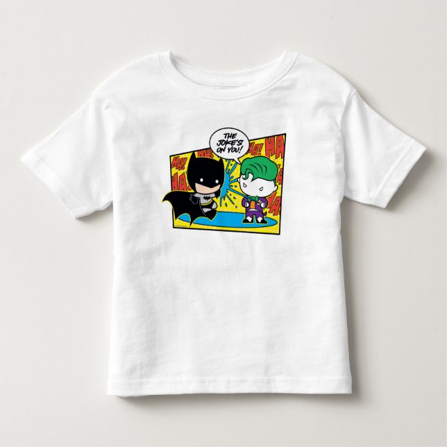 T-shirt Pour Les Tous Petits Chibi Joker Pranking Chibi Batman (Devant)